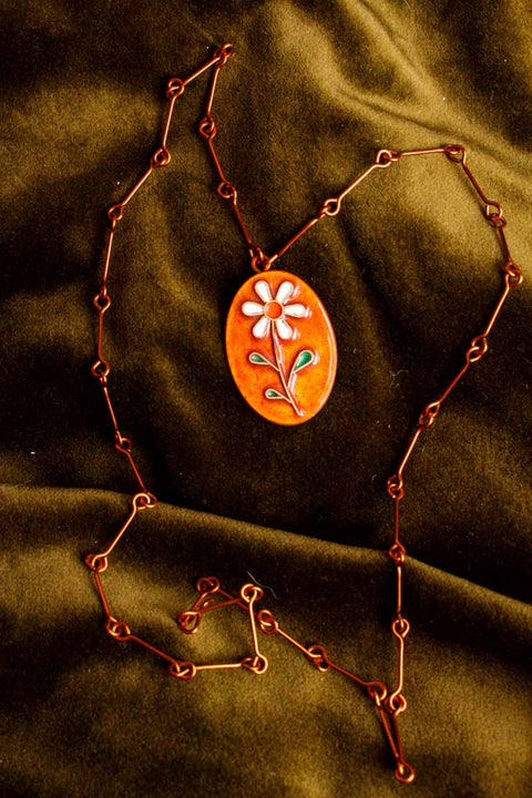 70s Hippie Kette + Anhänger