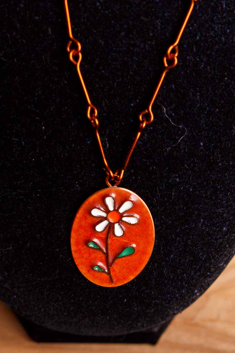 70s Hippie Kette + Anhänger