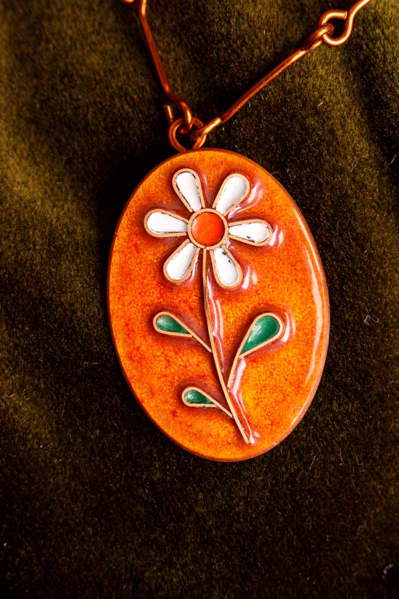 70s Hippie Kette + Anhänger