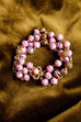 Howlith Armband rosa dreireihig