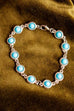 Boho Armband silber türkis