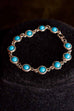 Boho Armband silber türkis