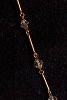 Boho Kette gold Kristalle