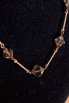 Boho Kette gold Kristalle