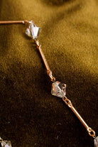 Boho Kette gold Kristalle