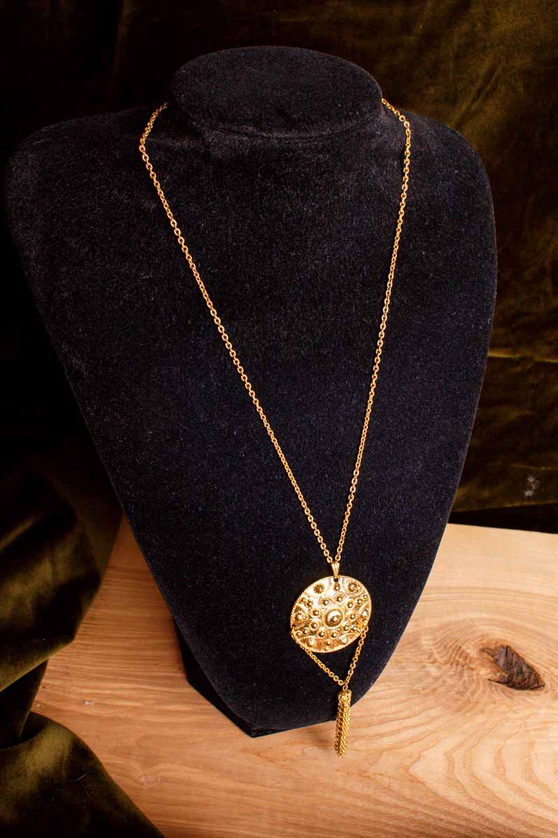 Disco Ethno Kette gold Quaste