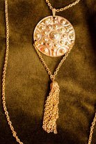 Disco Ethno Kette gold Quaste
