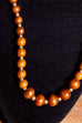70s Holzperlenkette + silber