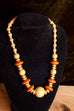80s Holz Perlenkette