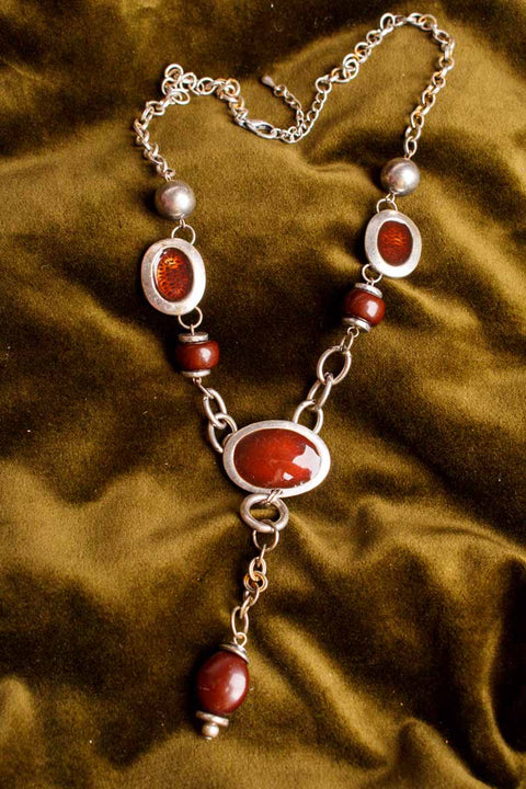 70s Disco Kette Emaille