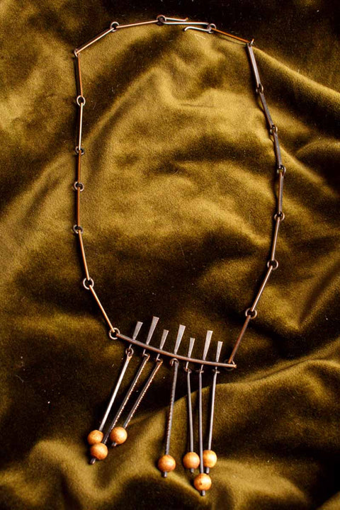 70s Ethno Kette Kupfer