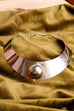 Space Age Halsspange silber