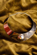 Space Age Halsspange silber