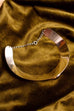 Space Age Halsspange silber