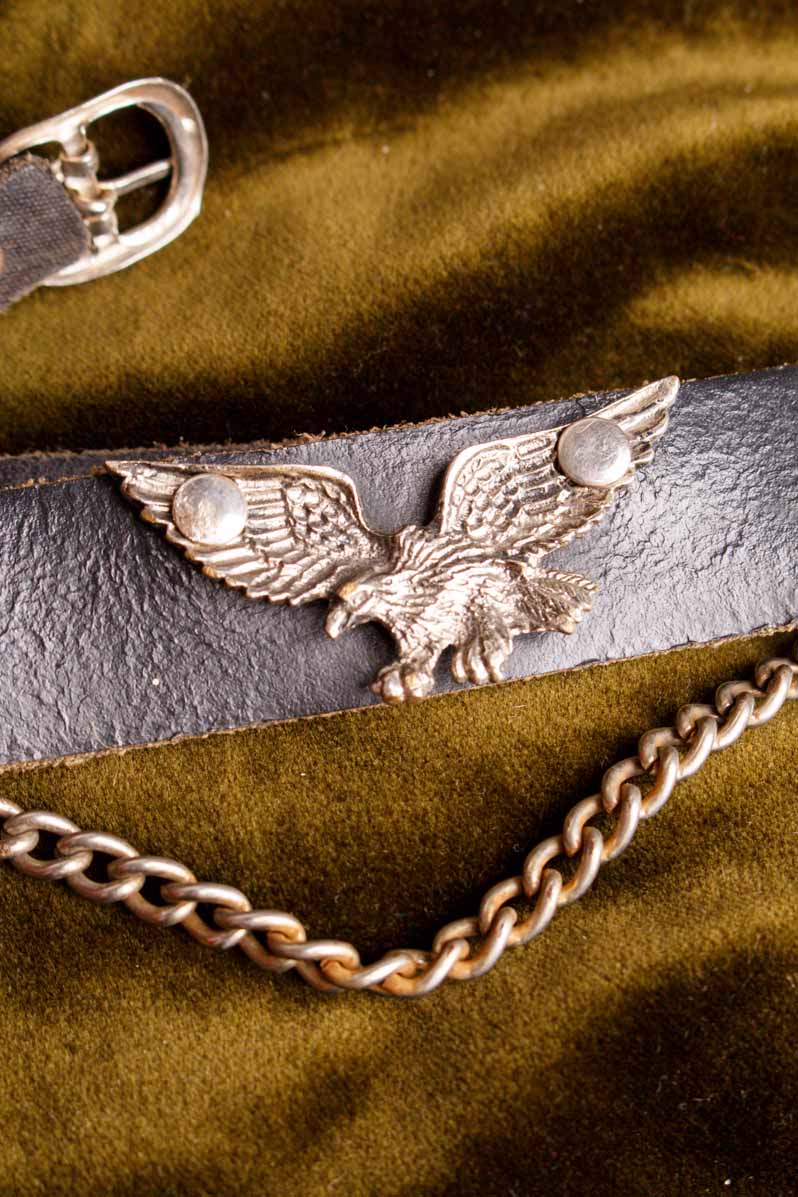Lederhalsband Adler