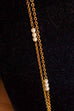 goldene Kette mit Perlen