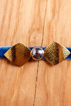 70s Disco Halsband blau