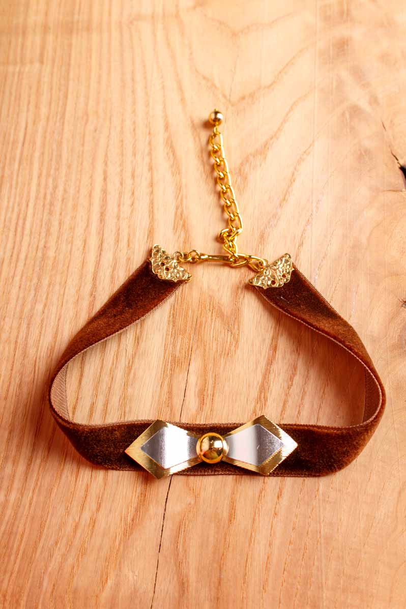 70s Disco Halsband braun