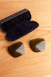 Vintage Brillen Sonnen Clip-Ons + Etui