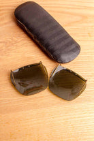 Vintage Brillen Sonnen Clip-Ons + Etui