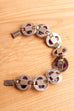 Brutalist 70s Armband silber Amethyst