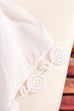 Jabot Kragen weiß + Zierknopf 80er 90er Accessoires Boho Dandy Frau Gothic Krawatte Special Unisize viktorianisch weiß vintageberlin.de