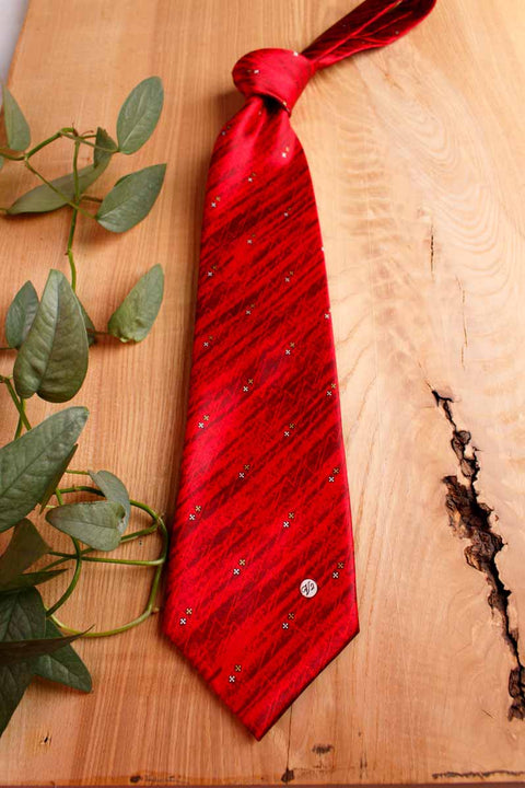 Krawatte rot Satin