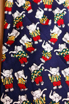 Vintage Schlips Elefanten
