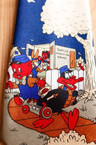 Vintage Comic Krawatte blau bunt