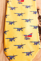 Vintage Seide Krawatte Flugzeuge