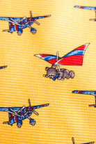 Vintage Seide Krawatte Flugzeuge