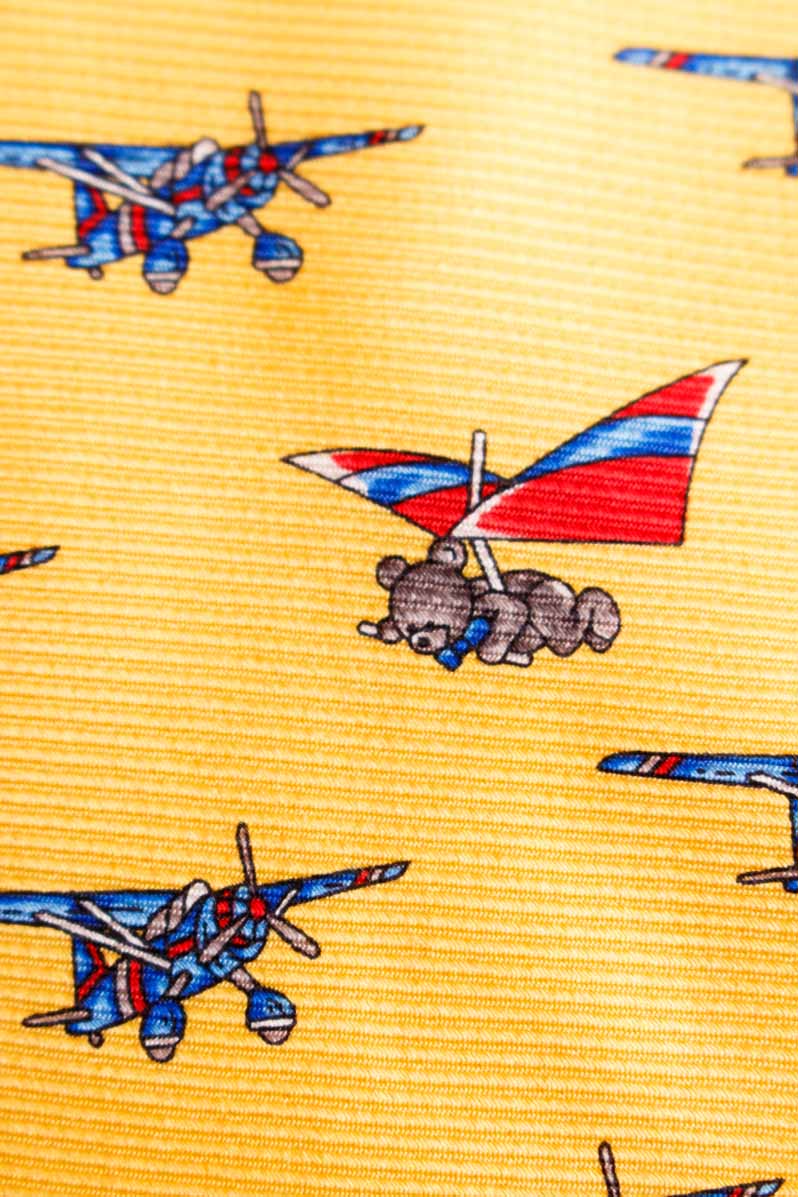 Vintage Seide Krawatte Flugzeuge