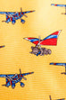 Vintage Seide Krawatte Flugzeuge