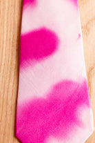 Damen Krawatte pink Seide