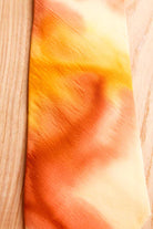 Damen Krawatte orange Seide