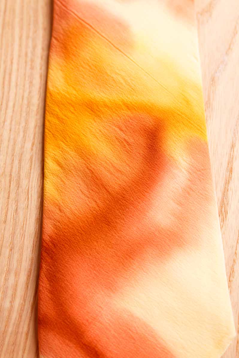 Damen Krawatte orange Seide