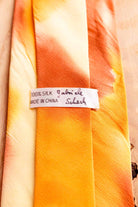 Damen Krawatte orange Seide