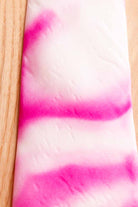 Damen Krawatte pink weiß Seide
