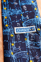 Vintage Krawatte blau Seide