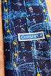 Vintage Krawatte blau Seide