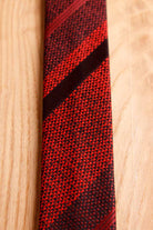 60s Krawatte rot Streifen