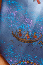 blaue Krawatte Höhlenmalerei
