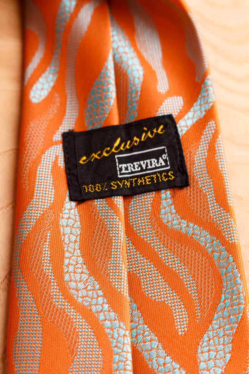 Vintage Krawatte orange