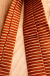 60s Schlips braun Seide