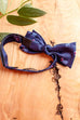 Vintage Fliege blau Nilpferd