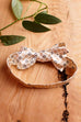 Vintage Fliege creme Satin