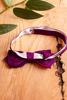 Vintage Fliege lila Taft