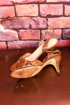 70s Riemchen Sandalen braun