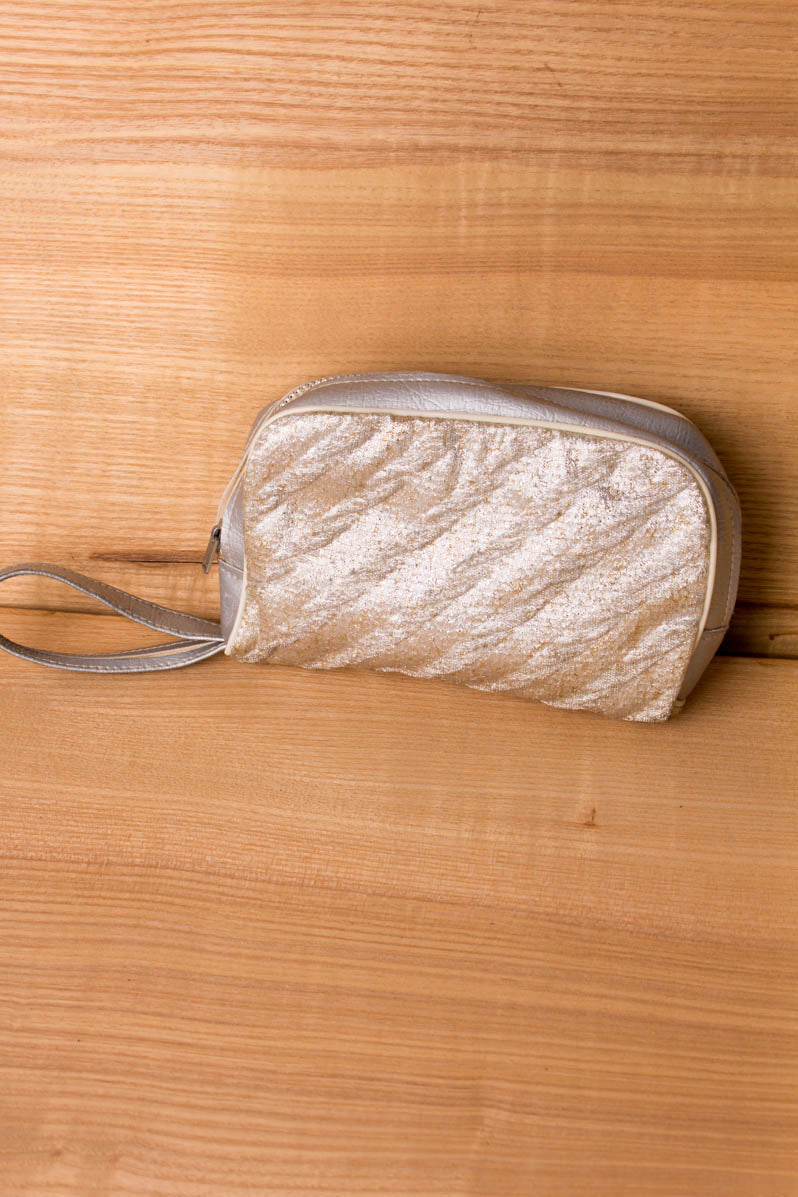 silber Tanzschuhe in Tasche