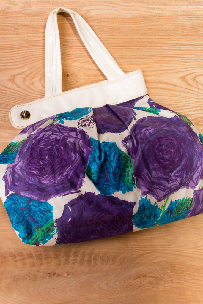 Vintage Handtasche Blumen Default Title 50er 60er Boho bunt Disco Frau lila real-disco real-rockabilly Rockabilly Schlager Special Tasche vintageberlin.de